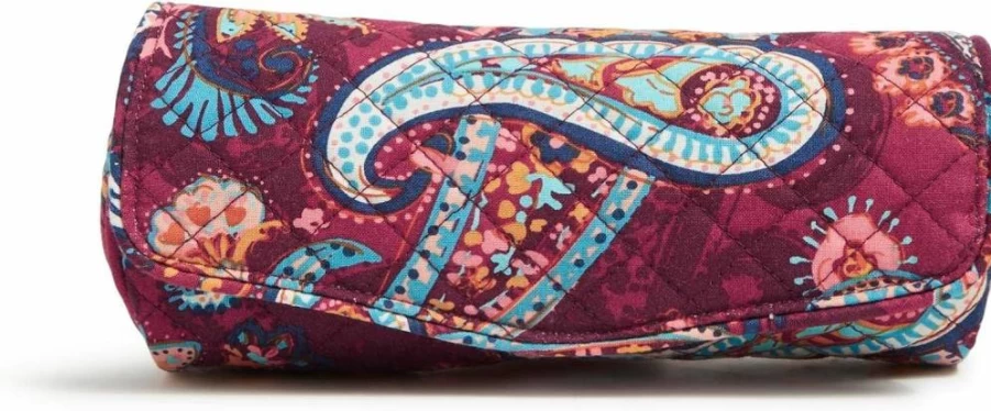 Vera Bradley Women's Cotton Cosmetic Pouch - Makeup Brush & Pencil Case Organizer