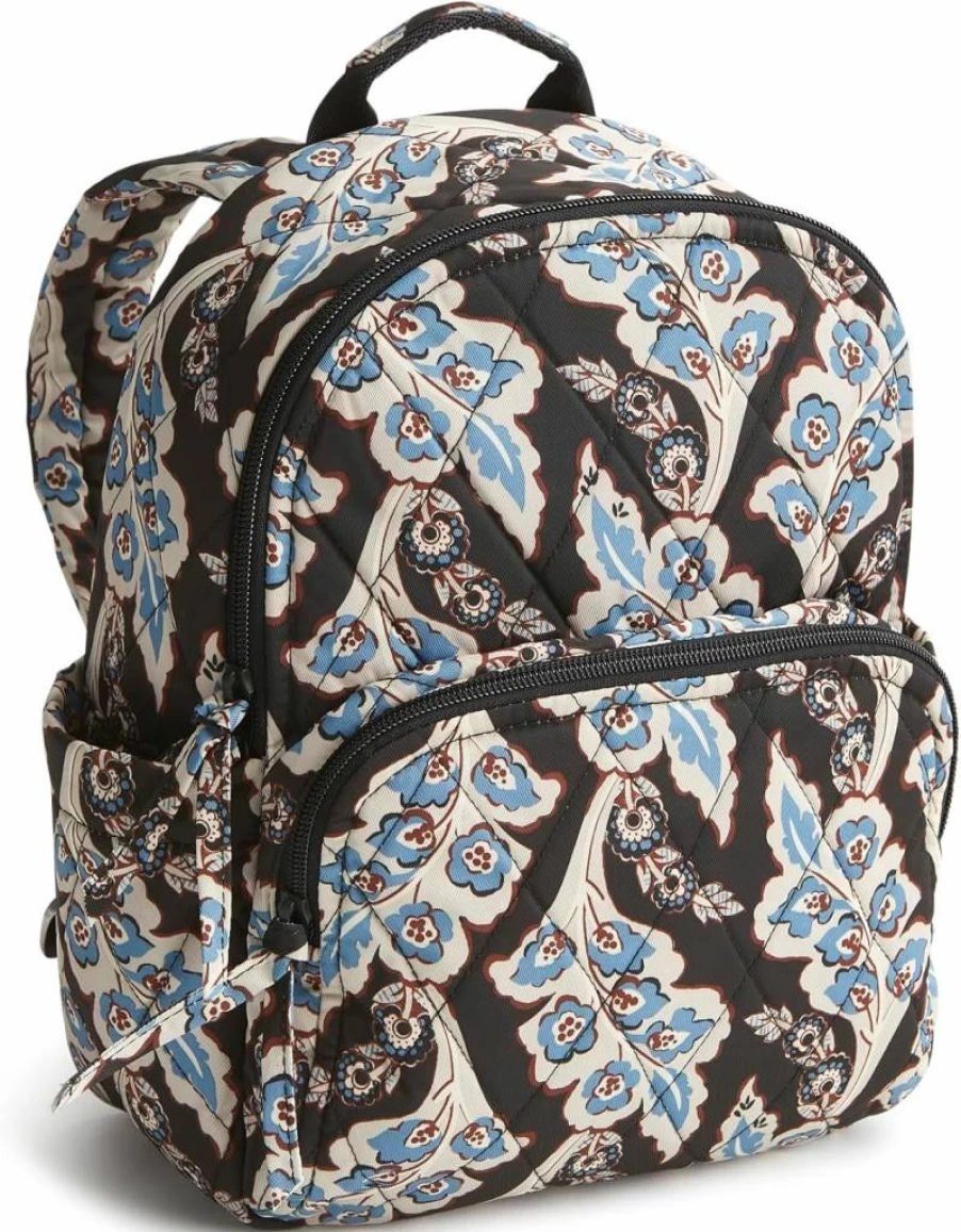 Vera Bradley Small Banbury Backpack for Women - Lightweight Performance Twill in Tiger's Eye, One Size, Stylish & Functional Daypack