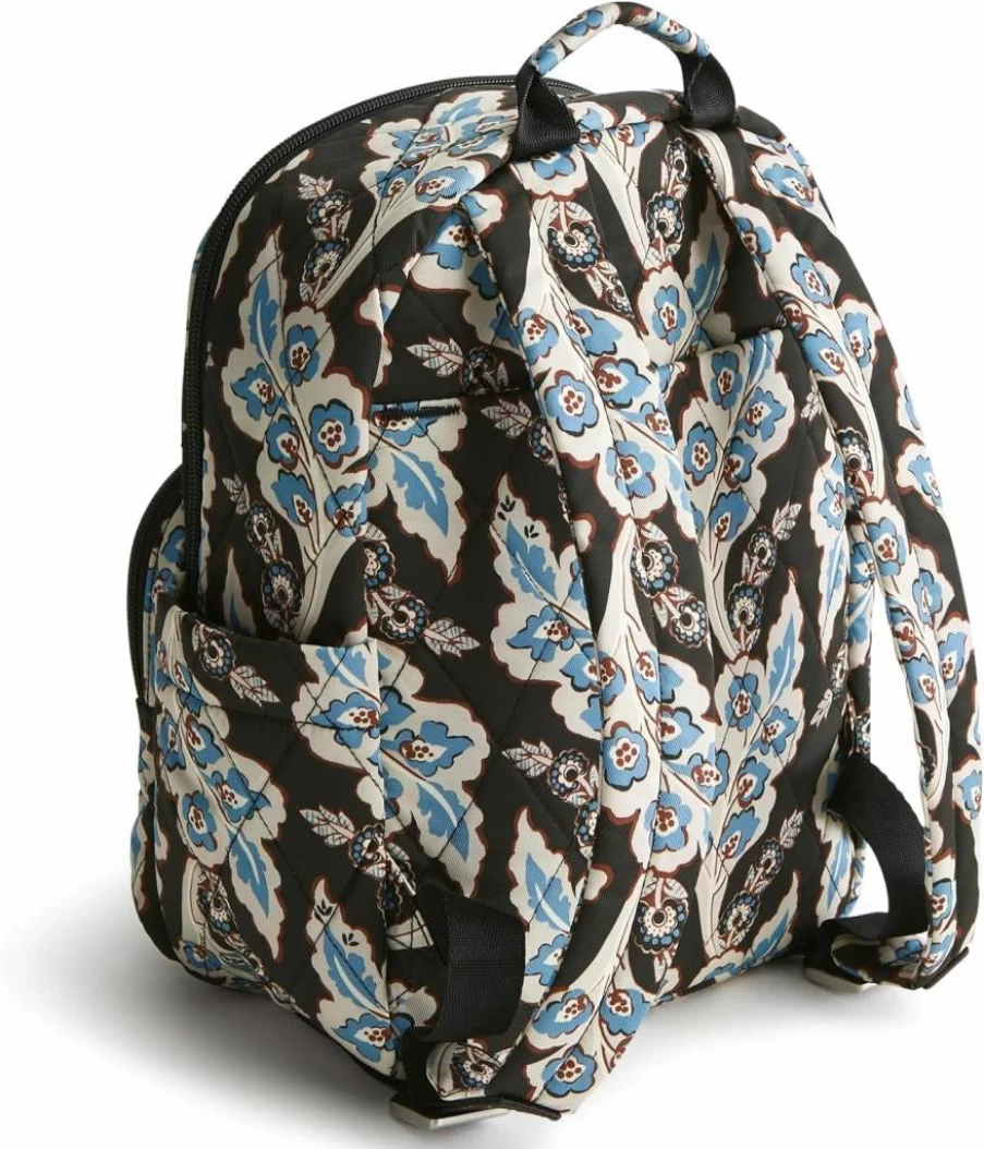 Vera Bradley Small Banbury Backpack for Women - Lightweight Performance Twill in Tiger's Eye, One Size, Stylish & Functional Daypack