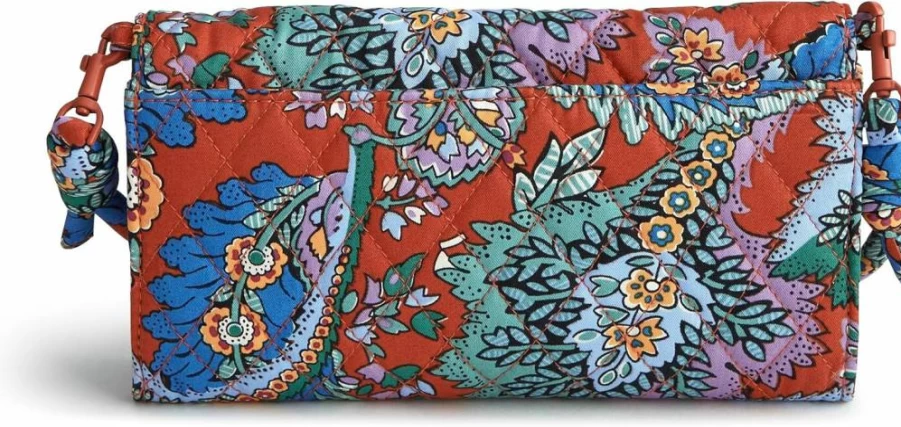 Vera Bradley Wildwood Cotton Crossbody Wallet – Premium Women's Handbag with Adjustable Strap