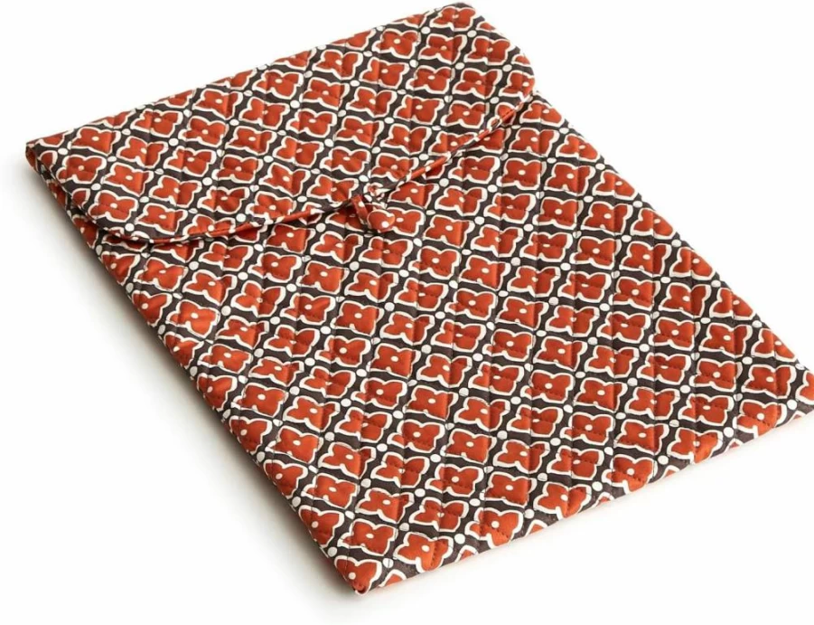 Vera Bradley Women's Large Cotton Laptop Sleeve Envelope Case for 15-Inch MacBook & Devices