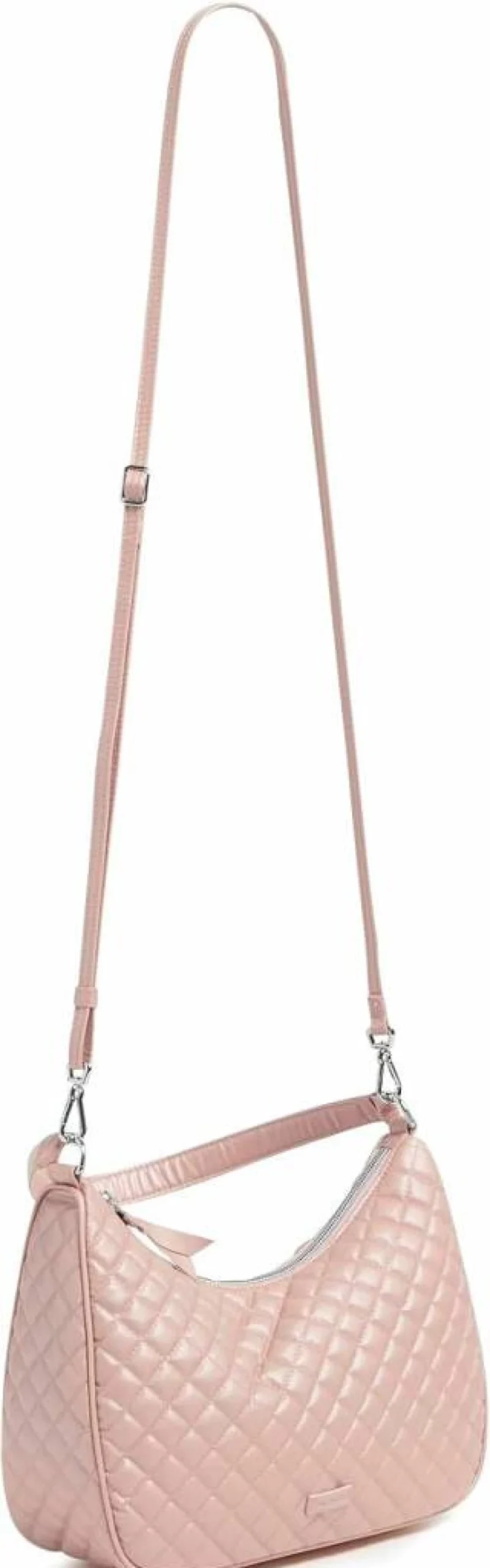 Vera Bradley Frannie Crescent Crossbody Bag for Women - Lightweight Cotton Handbag with Adjustable Strap