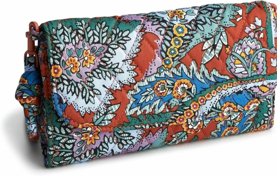 Vera Bradley Wildwood Cotton Crossbody Wallet – Premium Fashion Handbag for Women
