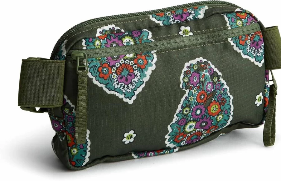 Vera Bradley Women's Small Ripstop Woodward Crossbody Belt Bag – Lightweight & Stylish