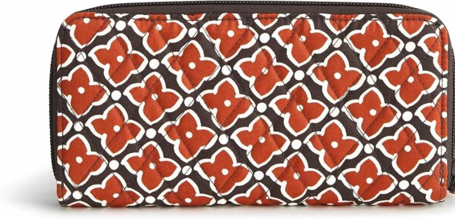 Vera Bradley Women's Continental Wallet - Stylish Cotton Travel Wallet for Women