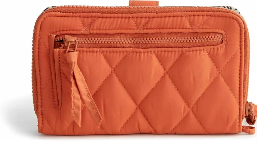 Vera Bradley Lightweight Large Tab Wallet - Stylish & Compact Women's Wallet with Zip Pocket