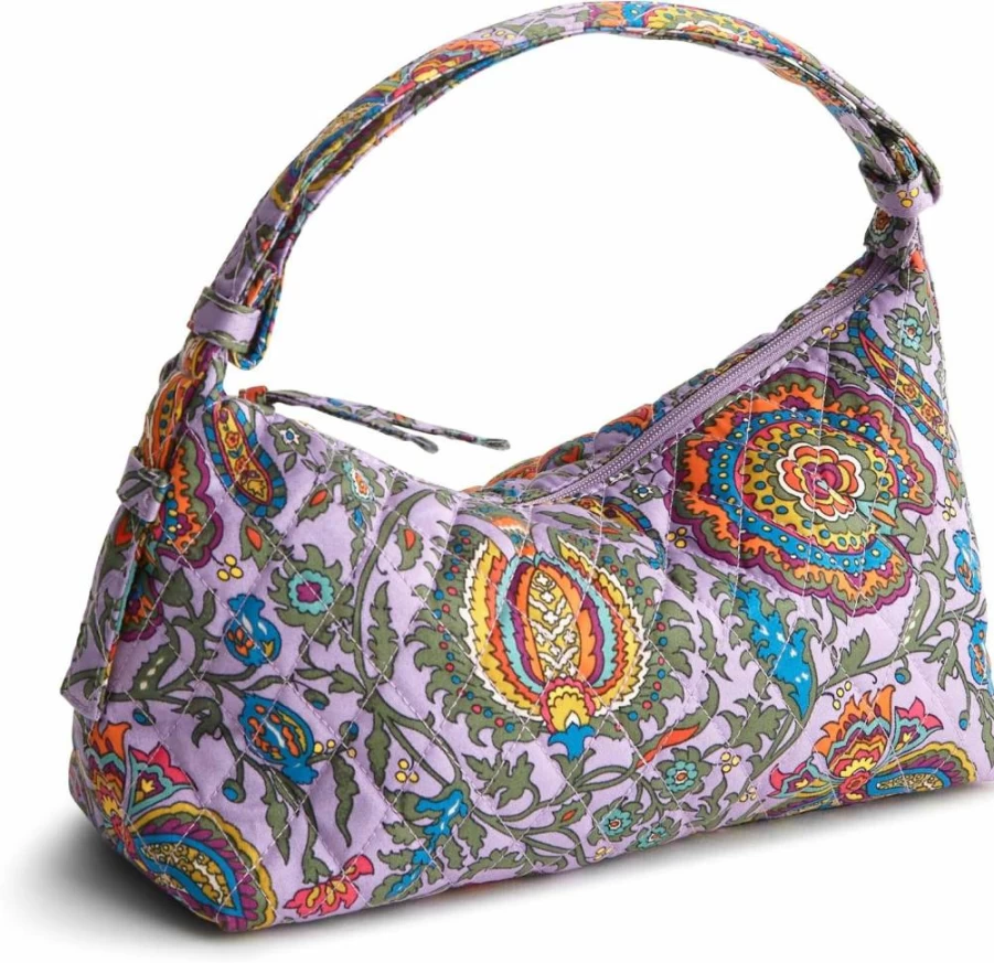 Vera Bradley Cotton Roxbury Crescent Crossbody Bag – Lightweight & Stylish Shoulder Purse for Women