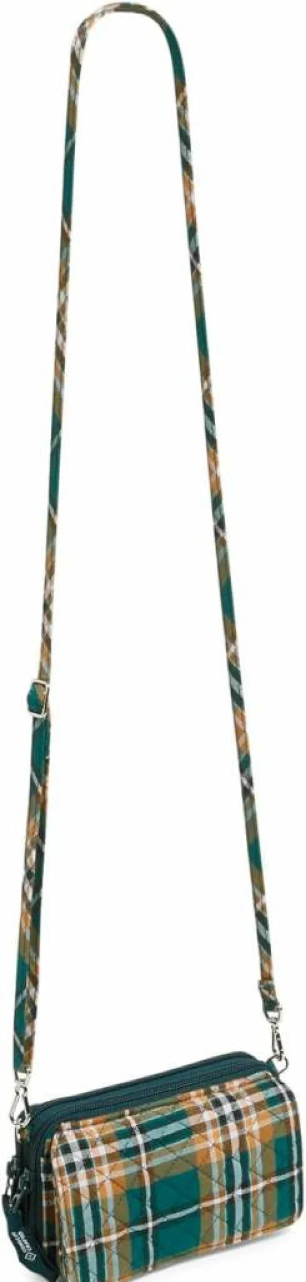 Vera Bradley RFID-Protected Women's Cotton Crossbody Purse – Lightweight All-in-One Travel Bag
