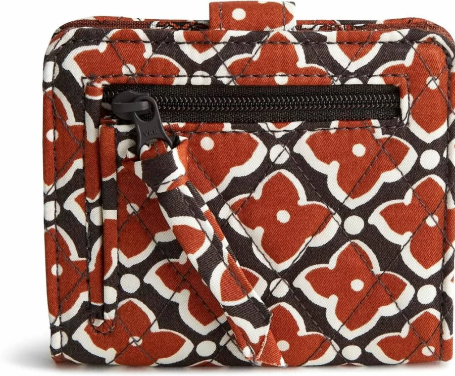Vera Bradley Small Cotton Wallet - Premium Compact Tab Design for Women
