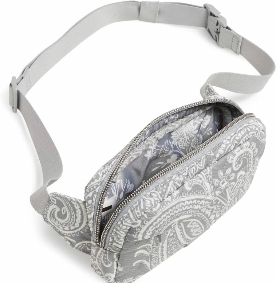 Vera Bradley Women's Mini Crossbody Sling Bag - Lightweight Performance Twill Belt Bag for Women