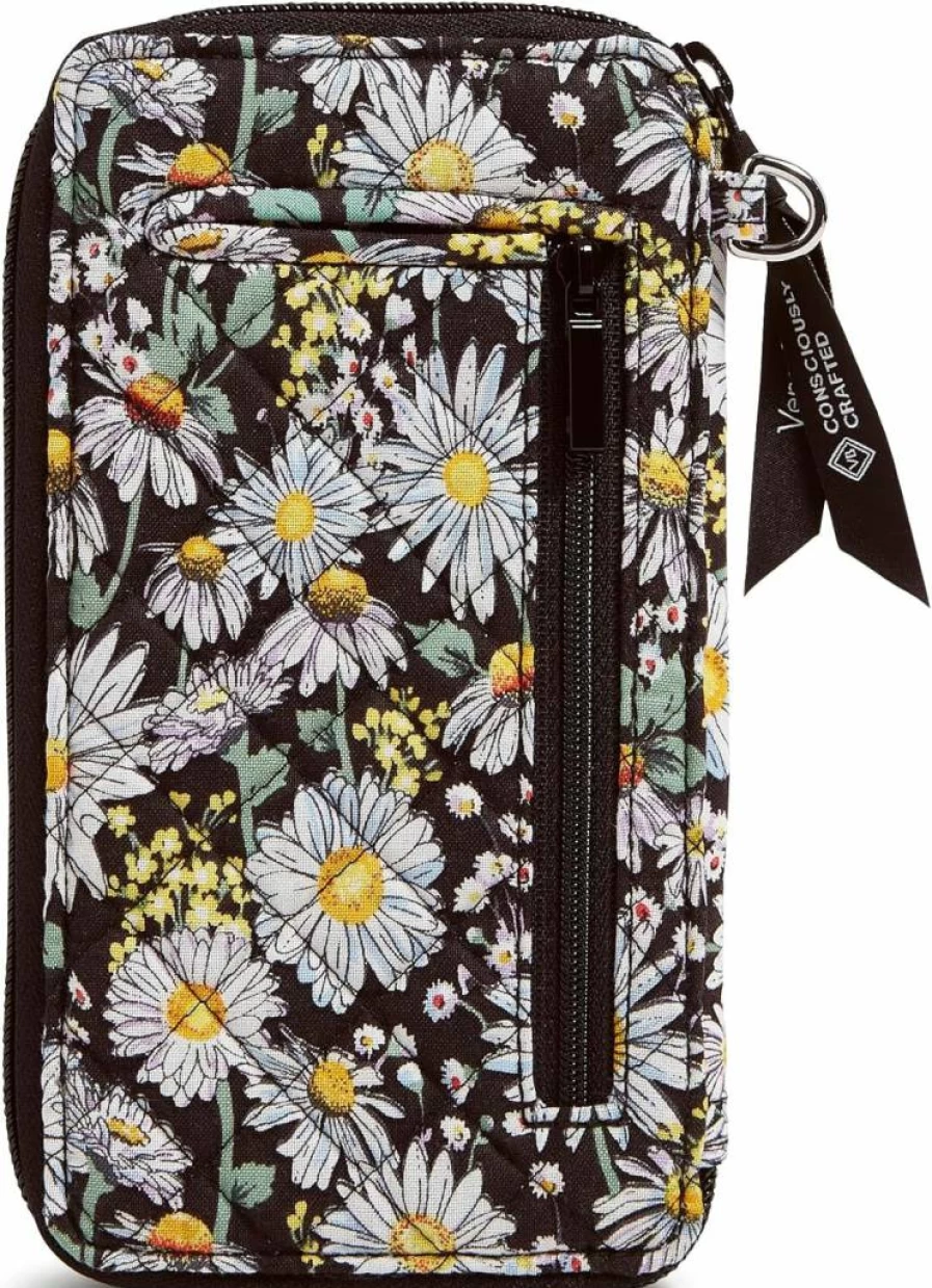 Vera Bradley RFID Blocking Large Cotton Wristlet for Smartphones | Crossbody Phone Pouch
