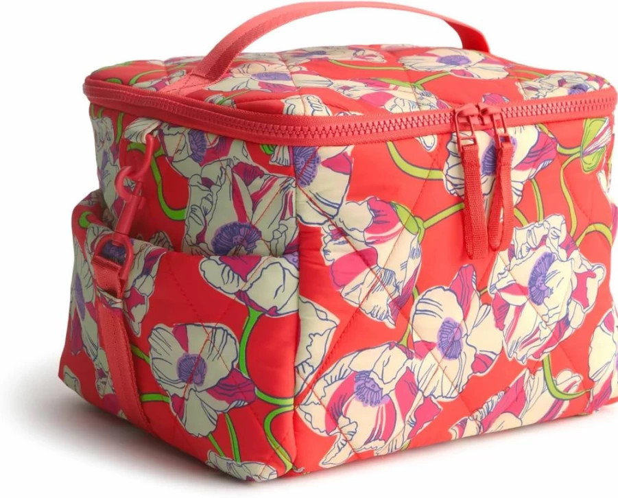 Vera Bradley Lightweight Insulated Lunch Bag - Featherweight Cooler for Work & School