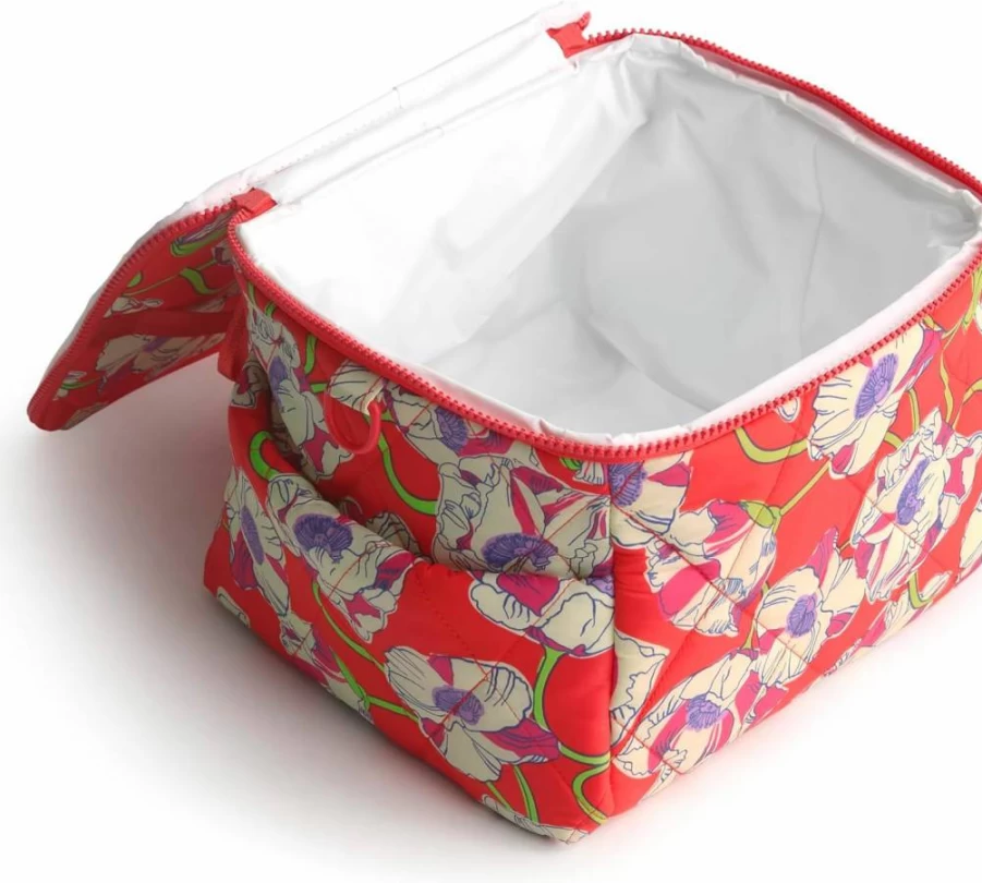 Vera Bradley Lightweight Insulated Lunch Bag - Featherweight Cooler for Work & School