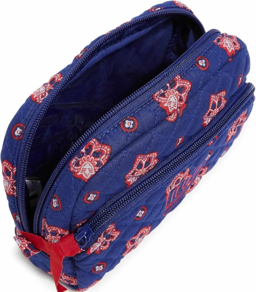Vera Bradley NFL Team Logo Cotton Makeup Bag for Women – Reusable Cosmetic Organizer (Multiple Teams)