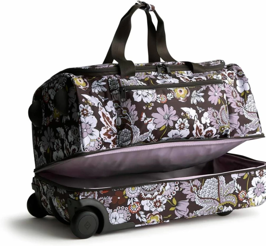 Vera Bradley Women's Lightweight Ripstop Rolling Duffel Bag - Adair Travel Luggage