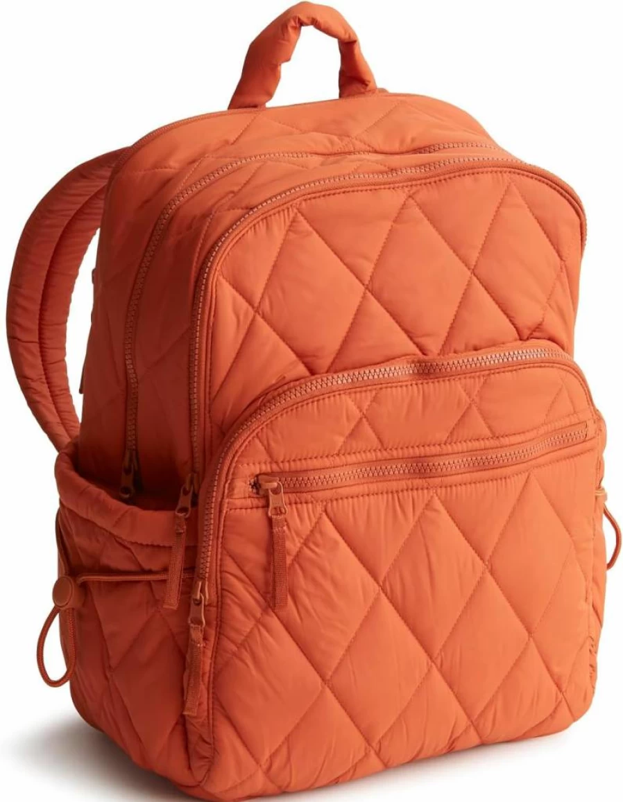 Vera Bradley Large Featherweight Bancroft Backpack in Beryl Green | Lightweight Travel Backpack for Women