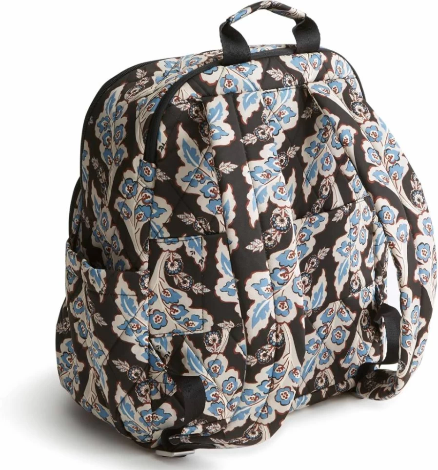 Vera Bradley Women's Tiger's Eye Performance Twill Backpack - Lightweight Durable Bancroft Design for Travel & Work