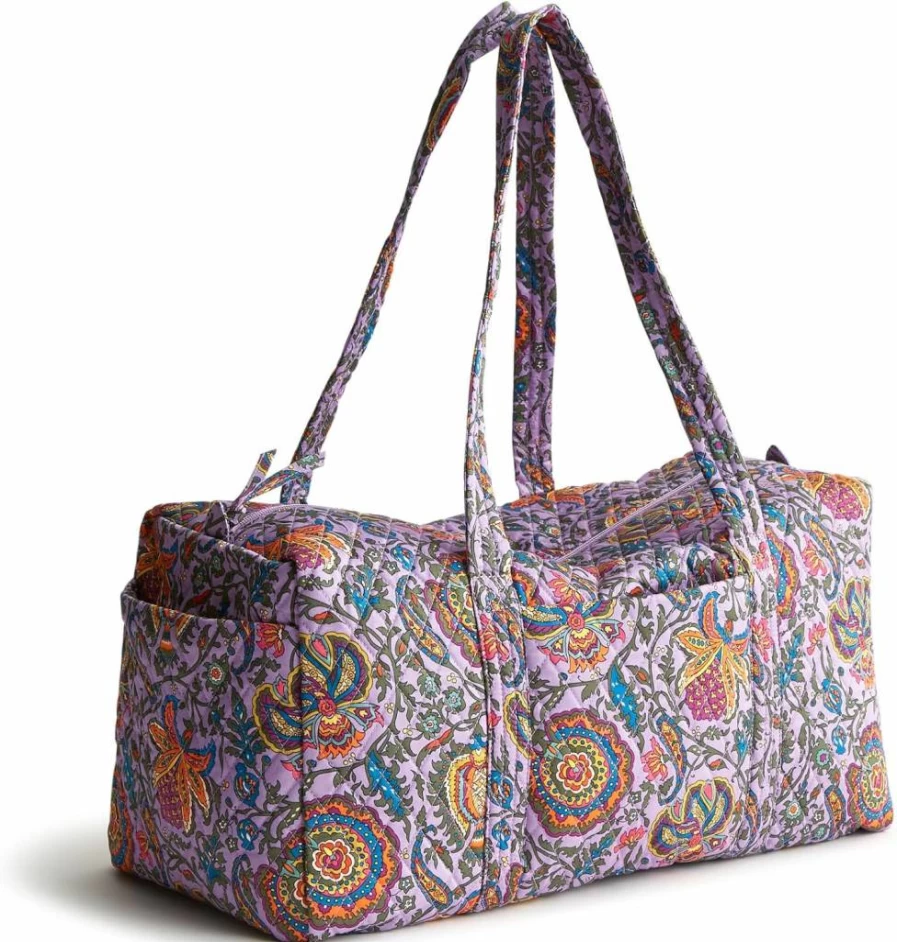 Vera Bradley Women's Original Cotton Duffel Bag – Premium Travel Tote for Women