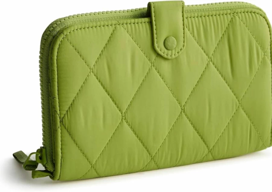 Vera Bradley Lightweight Large Tab Wallet - Stylish & Compact Women's Wallet for Everyday Use