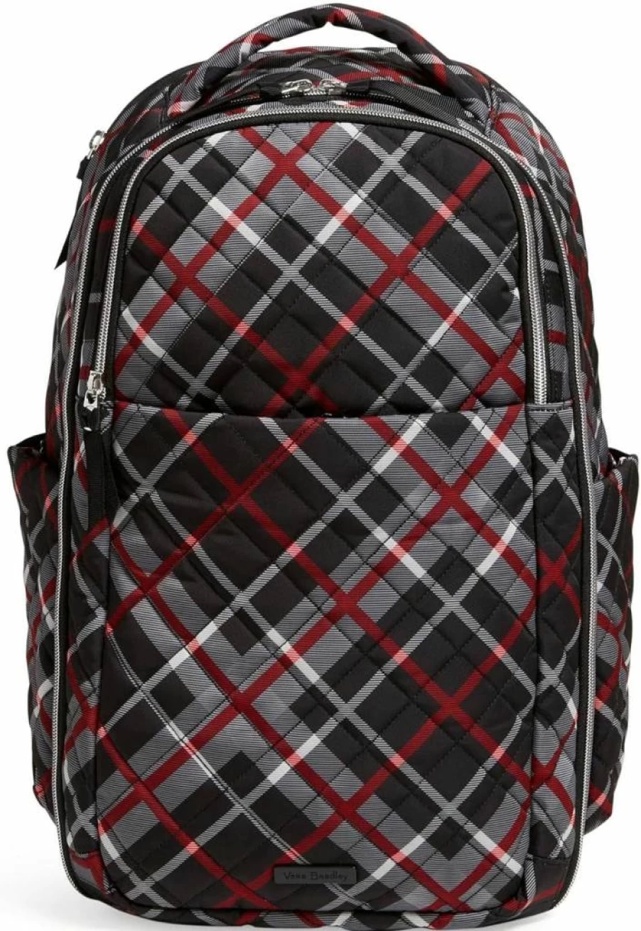Vera Bradley Black Performance Twill Backpack - Lightweight Travel Bag for Women, Durable One-Size Daypack