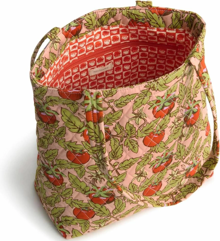 Vera Bradley Large Cotton Tote Bag - Stylish & Durable Premium Reusable Shopping Bag