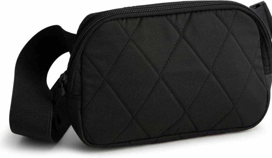 Vera Bradley Women's Small Woodward Belt Bag in Performance Twill - Stylish Crossbody Purse for Everyday Use