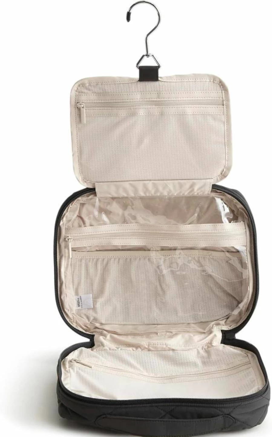 Vera Bradley Hanging Travel Organizer - Lightweight Foldable Toiletry Bag for Women & Men, Water-Resistant Cosmetic Case with Multiple Pockets, Perfect for Bathroom & Vacation Accessories
