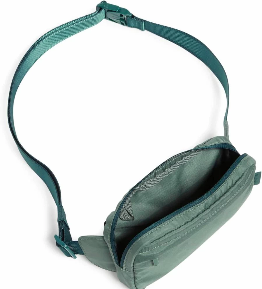 Vera Bradley Women's Mini Crossbody Sling Bag - Lightweight Ripstop Nylon Belt Bag for Women
