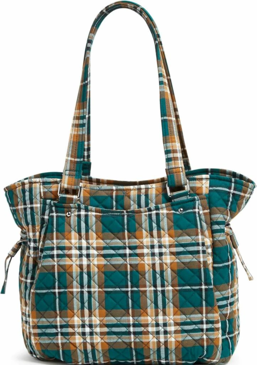 Vera Bradley Glenna Cotton Satchel Handbag for Women | Lightweight & Stylish Shoulder Purse