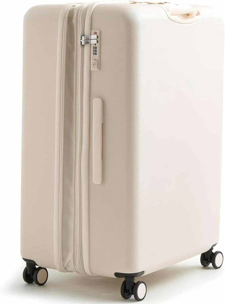 Vera Bradley Adair 29" Hardside Spinner Suitcase - Cottage Cream Luggage for Women, Lightweight & Durable Travel Bag
