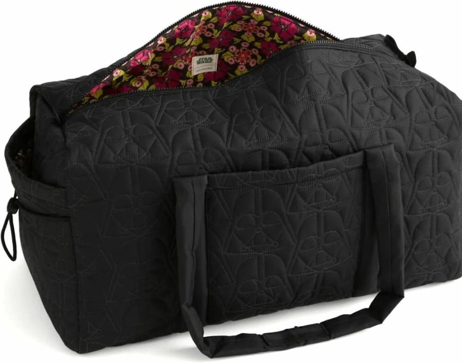 Vera Bradley Women's Darth Vader Star Wars Large Featherweight Original Duffel Bag, One Size, Lightweight Travel Tote
