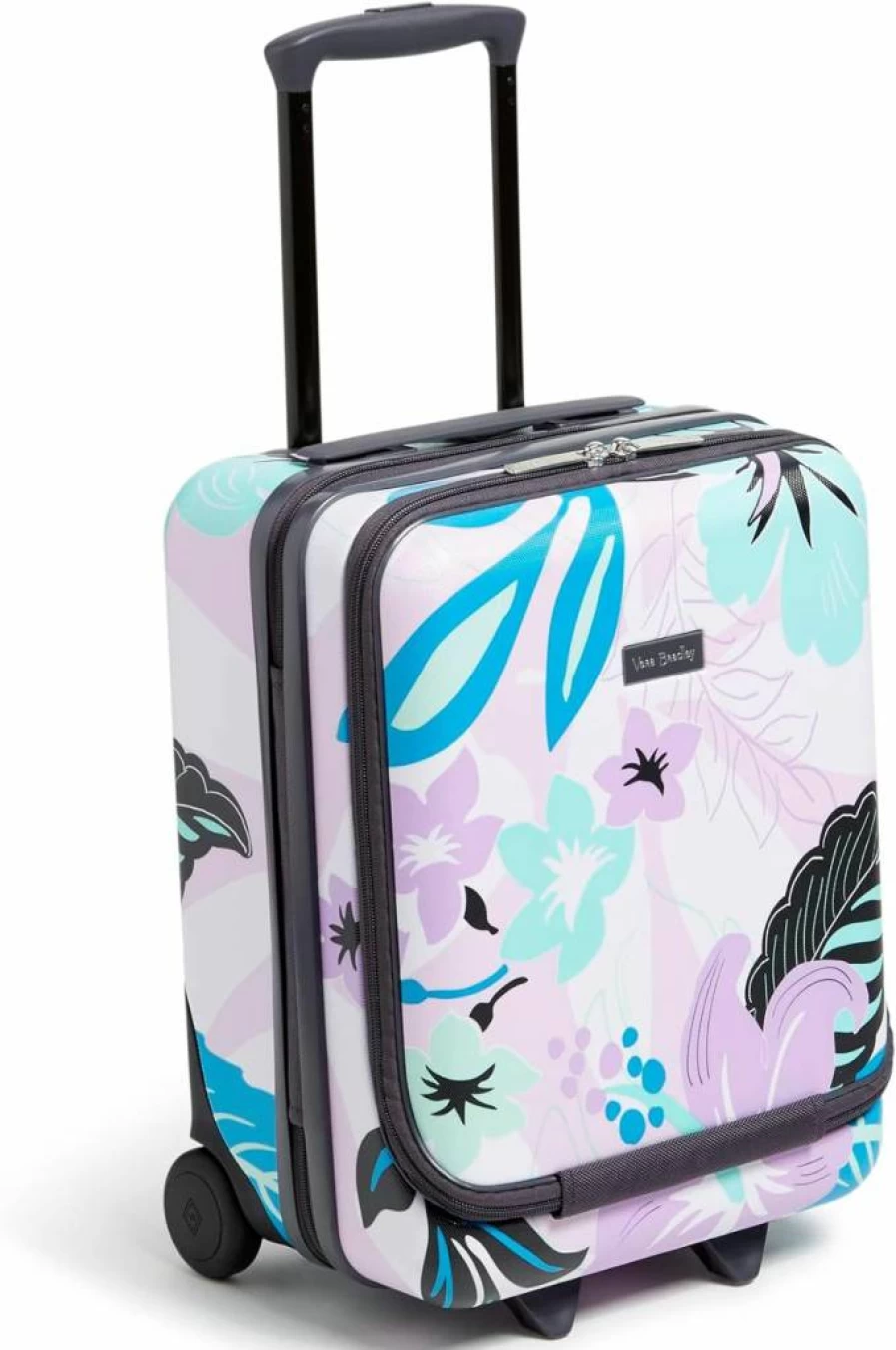 Vera Bradley Women's Soft Sky Paisley Hardside Underseat Rolling Carry-On Luggage