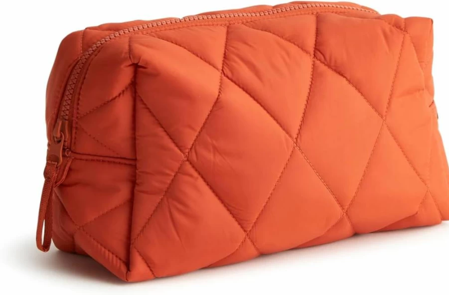 Vera Bradley Featherweight Large Cosmetic Case for Women | Lightweight Travel Makeup Bag
