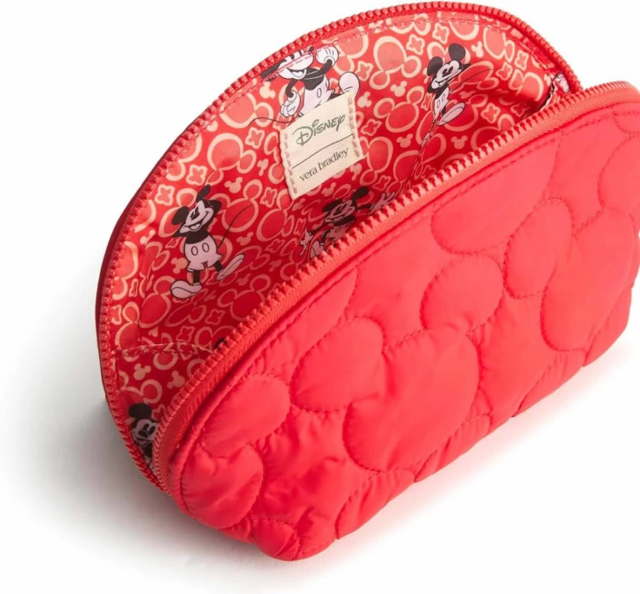 Vera Bradley Disney Mini Cosmetic Makeup Bag for Women – Lightweight & Compact Travel Organizer
