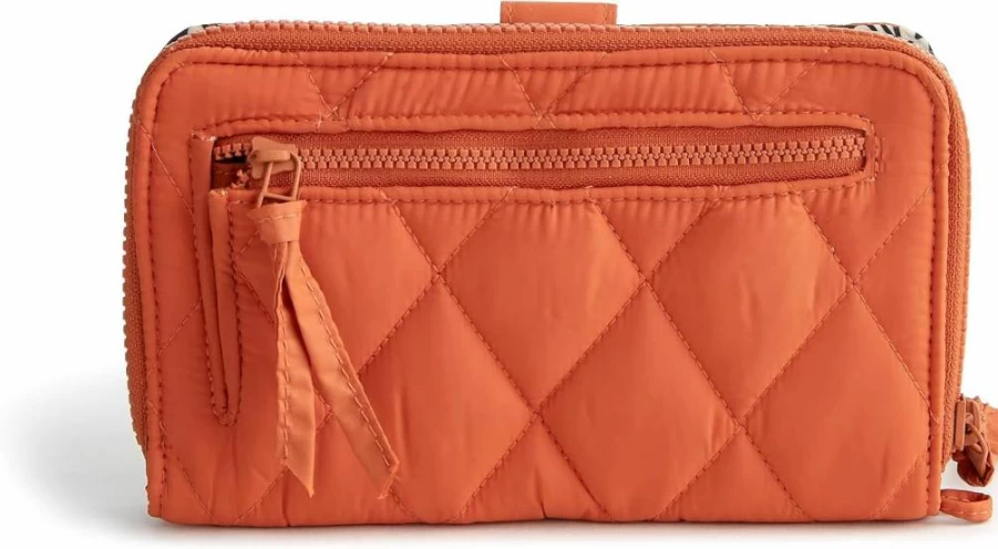 Vera Bradley Lightweight Large Tab Wallet - Stylish & Compact Women's Wallet with Zip-Around Closure