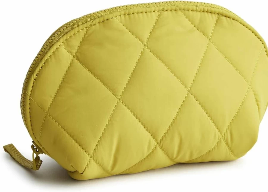 Vera Bradley Mini Dome Featherweight Cosmetic Bag for Women | Lightweight Makeup Pouch