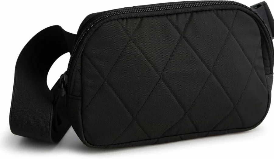 Vera Bradley Women's Small Woodward Belt Bag in Performance Twill - Stylish & Lightweight Crossbody Bag for Everyday Use