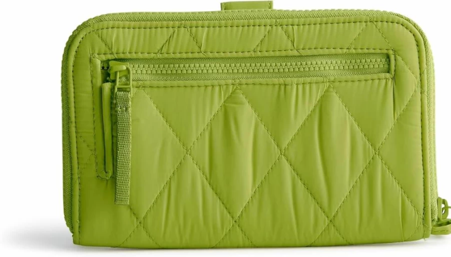 Vera Bradley Lightweight Large Tab Wallet - Stylish & Compact Women's Zip-Around Wallet