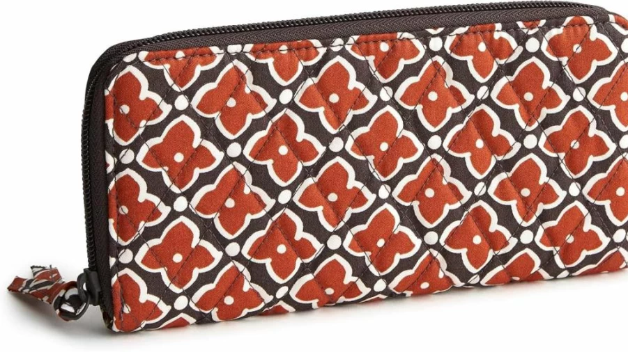 Vera Bradley Women's Continental Wallet - Stylish Cotton Travel Wallet for Women