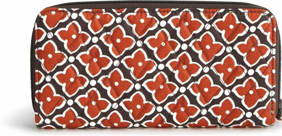 Vera Bradley Women's Continental Wallet - Stylish Cotton Travel Wallet for Women