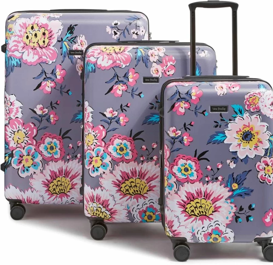 Vera Bradley 2-Piece Hardside Luggage Set | Lightweight Spinner Suitcase with Durable Design