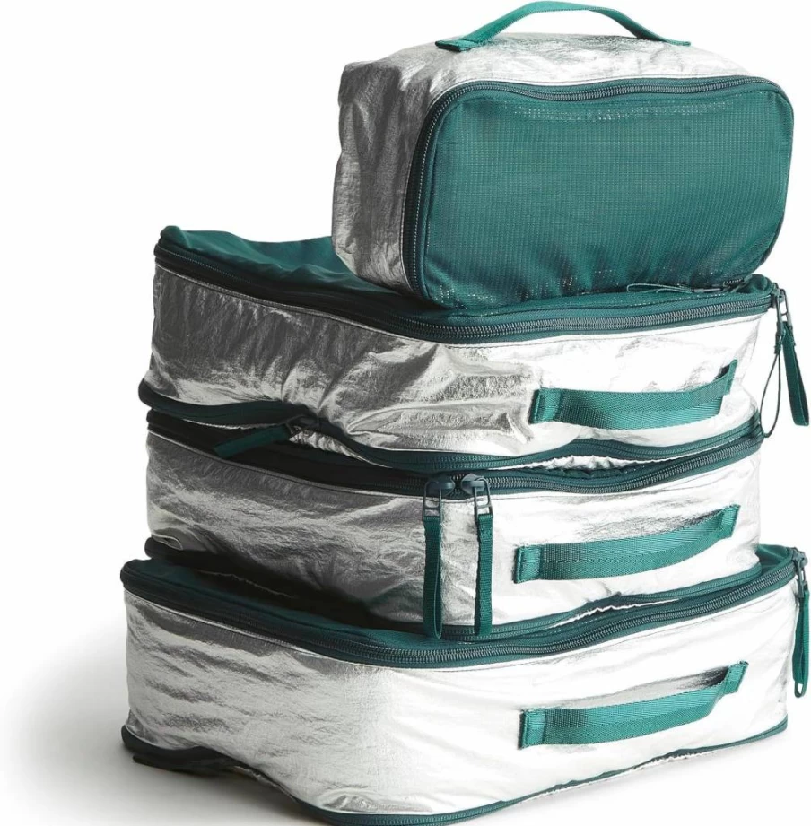 Vera Bradley Women's Lightweight Ripstop Polyester Packing Cube Set – 3-Piece Travel Organizers for Luggage & Suitcases