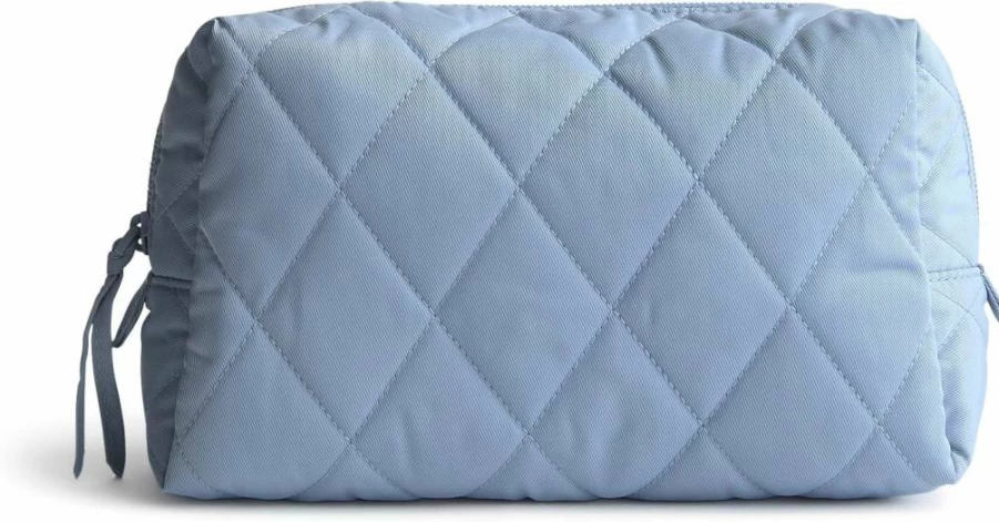 Vera Bradley Soft Chambray Performance Twill Medium Cosmetic Case – Stylish & Durable Makeup Bag