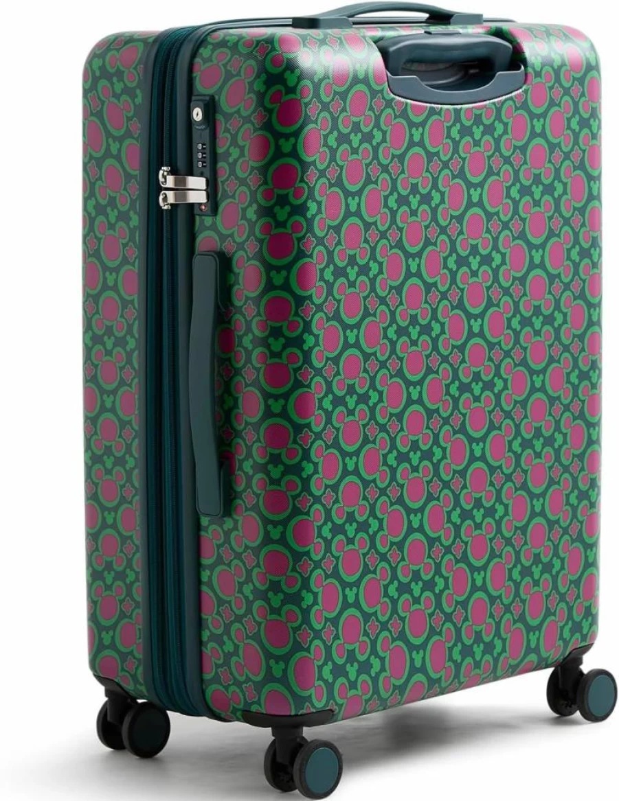 Vera Bradley Mickey Mouse Hardside Spinner Luggage 26" Adair Suitcase Kaleidoscope Design