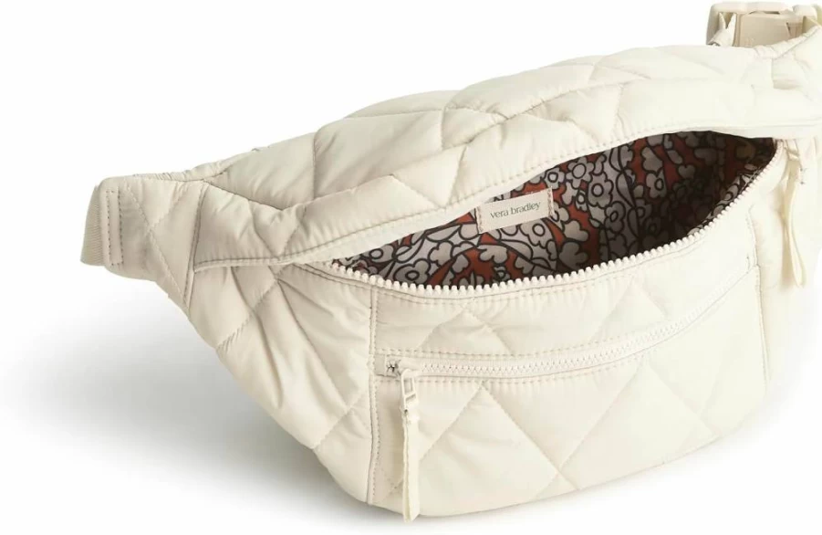 Vera Bradley Featherweight Portnoy Crossbody Bag with Adjustable Long Strap for Hands-Free Convenience