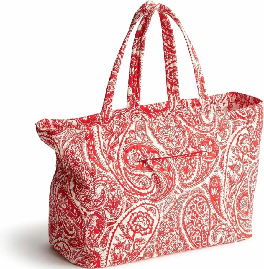 Vera Bradley Knollton Cotton Tote Bag - Premium Travel Tote for Women, Lightweight & Spacious Carryall