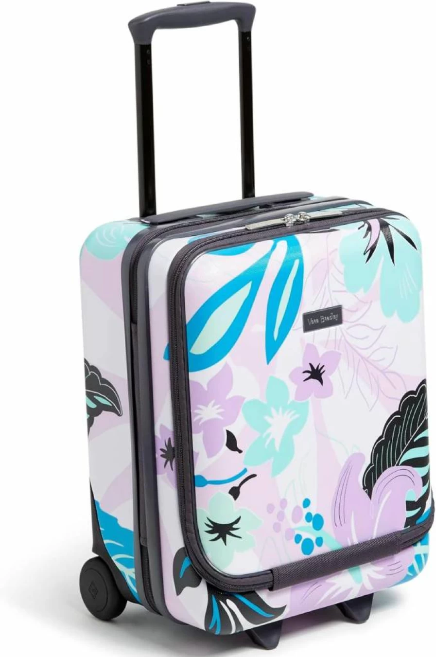 Vera Bradley Fresh-Cut Floral Green Hardside Underseat Rolling Carry-On Suitcase for Women