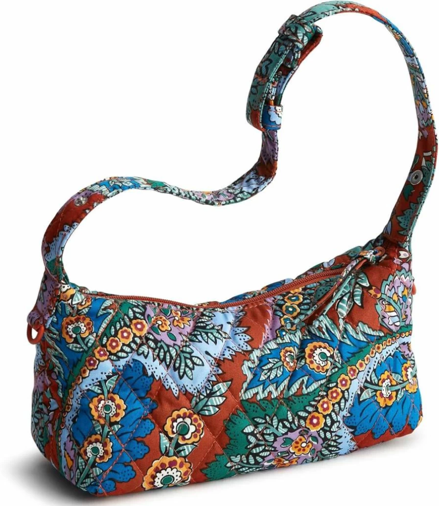 Vera Bradley Cotton Roxbury Crescent Crossbody Bag – Premium Lightweight Handbag for Women