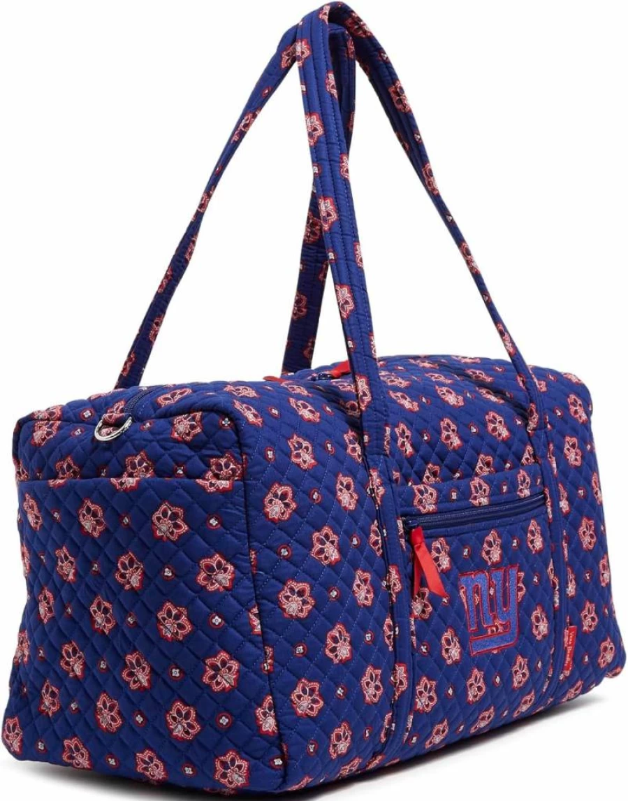 Vera Bradley NFL Team Large Cotton Travel Duffel Bag for Women – Multiple Team Designs Available