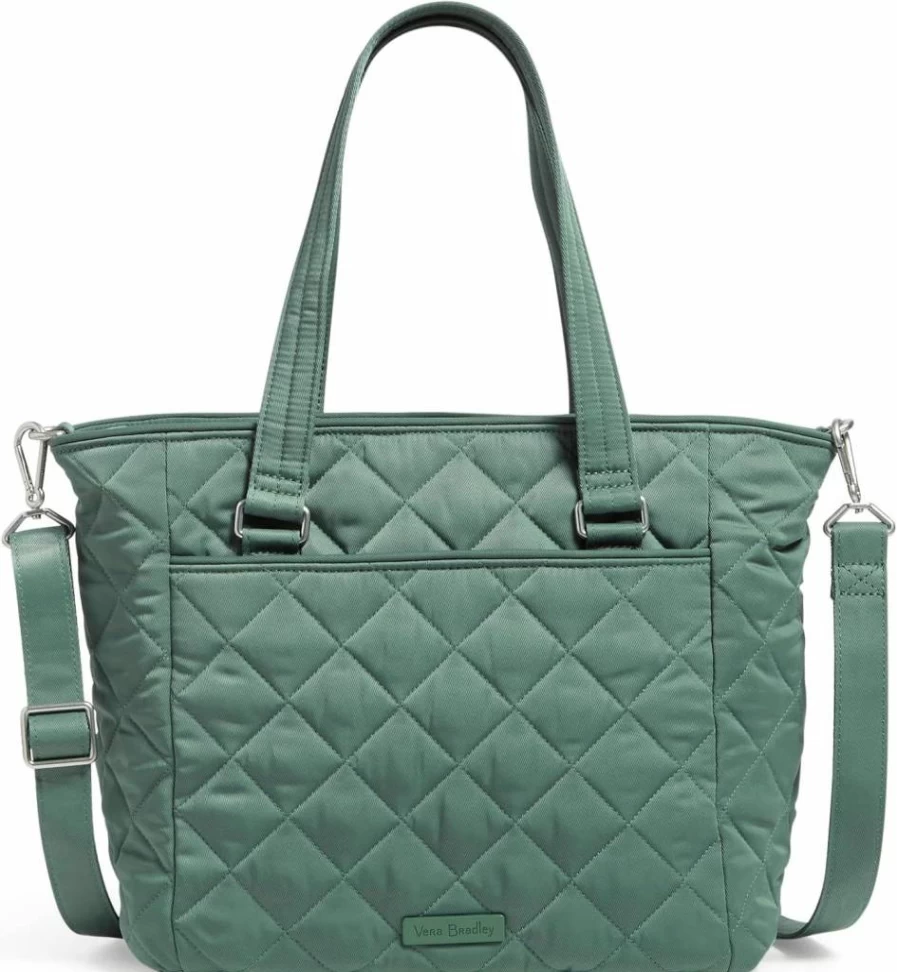 Vera Bradley Women's Multi-Strap Shoulder Bag - Lightweight Satchel Purse in Performance Twill Fabric